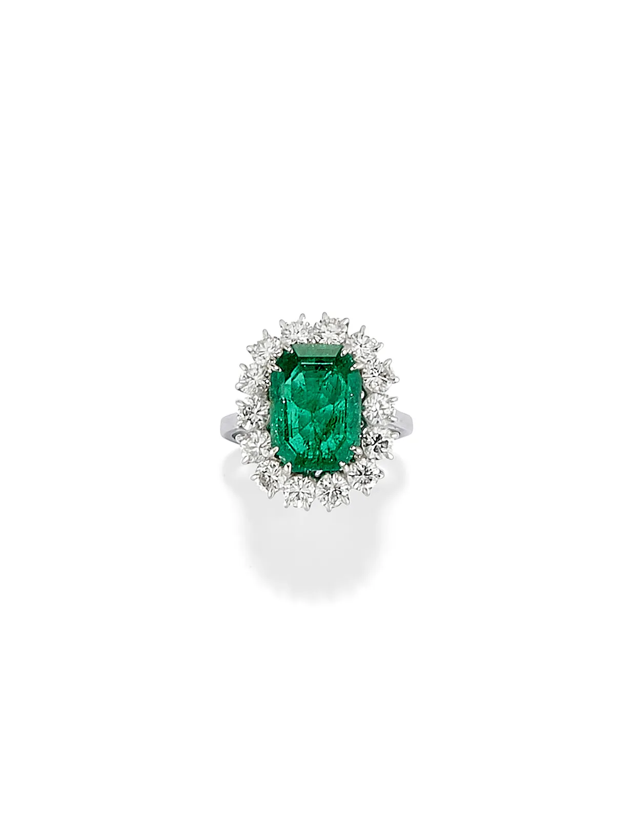 Anello con Smeraldo e Diamanti