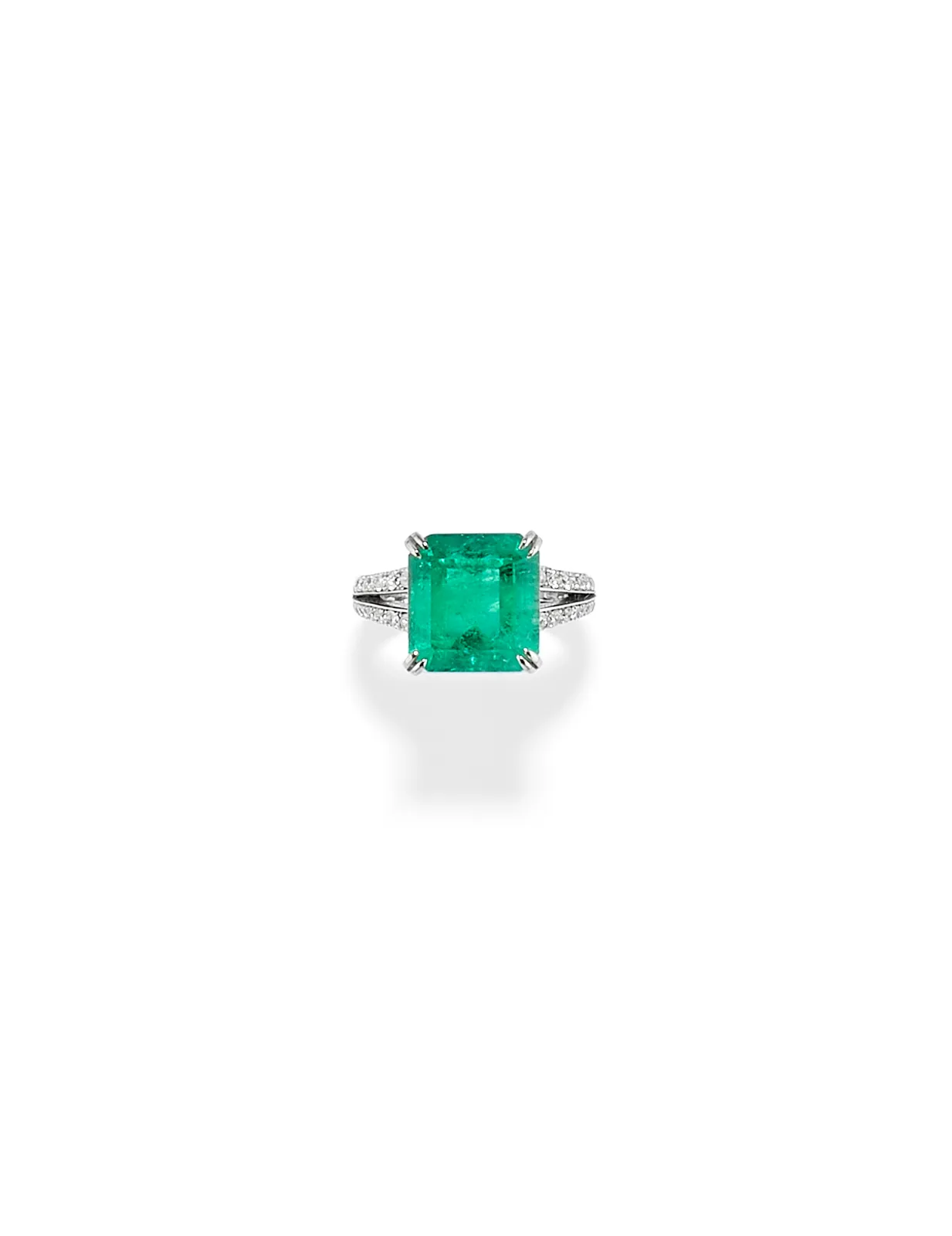 Anello con Smeraldo e Diamanti