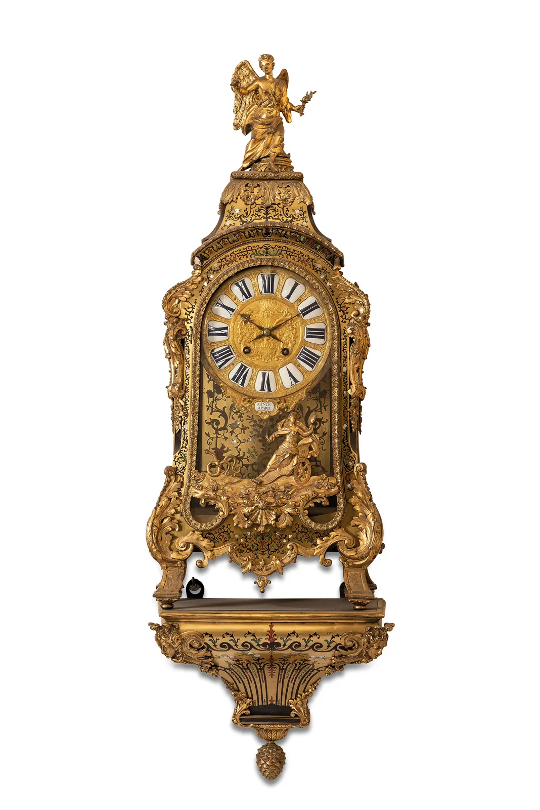 Rarissima Pendola d'applique à la Boulle con Carillon