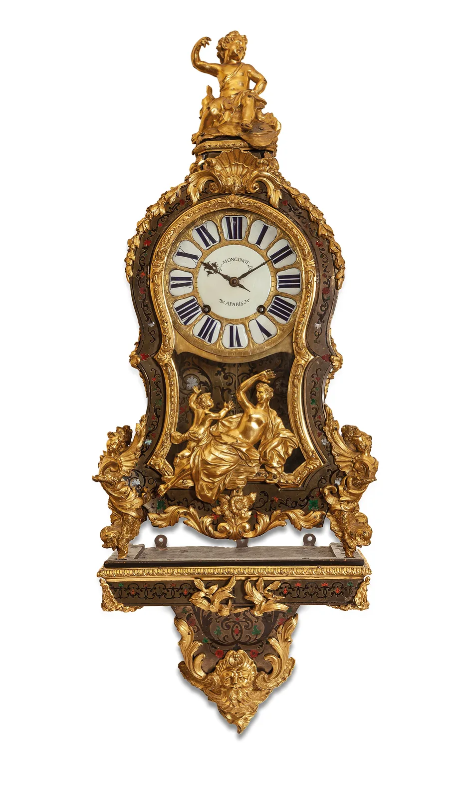 Pendola à la Boulle con scranello, Francia