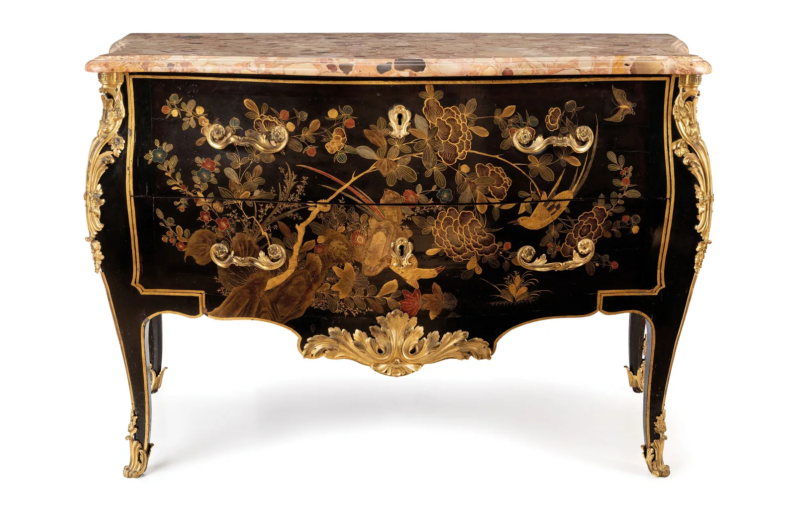 Commode in Legno Laccato e Vernis Martin