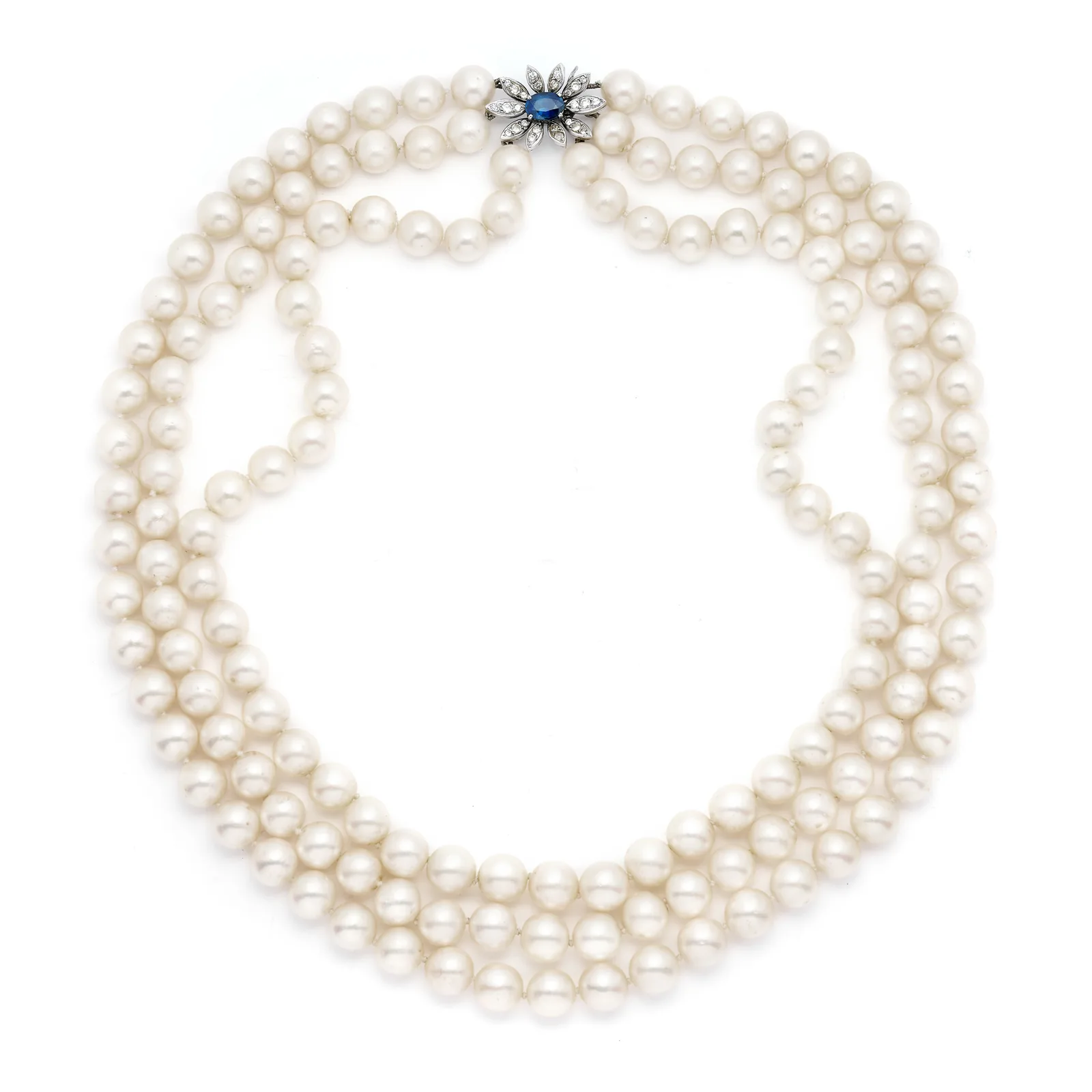 Collana in Perle e Zaffiro