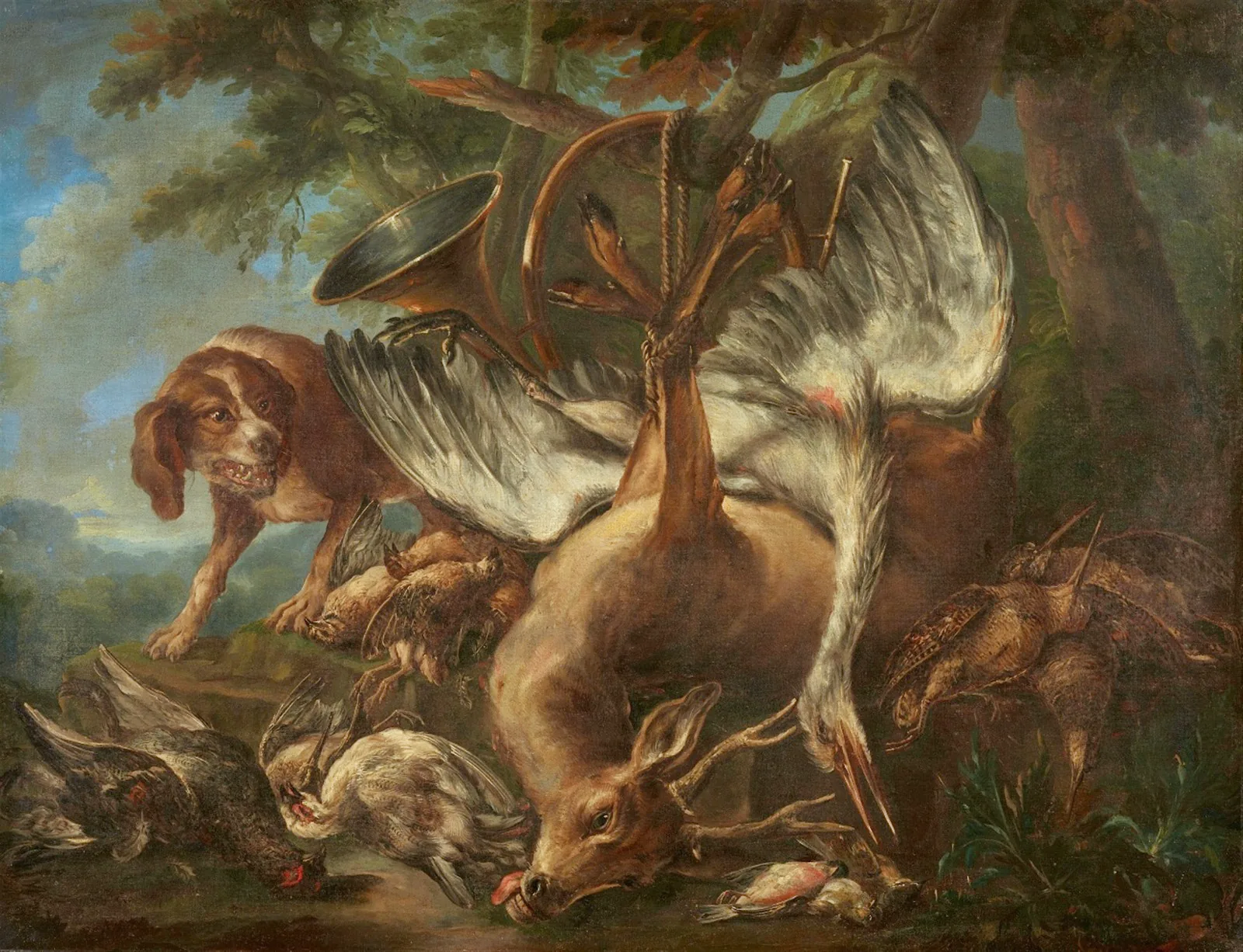 Giovanni Crivelli – Cane con Trionfo di Cacciagione