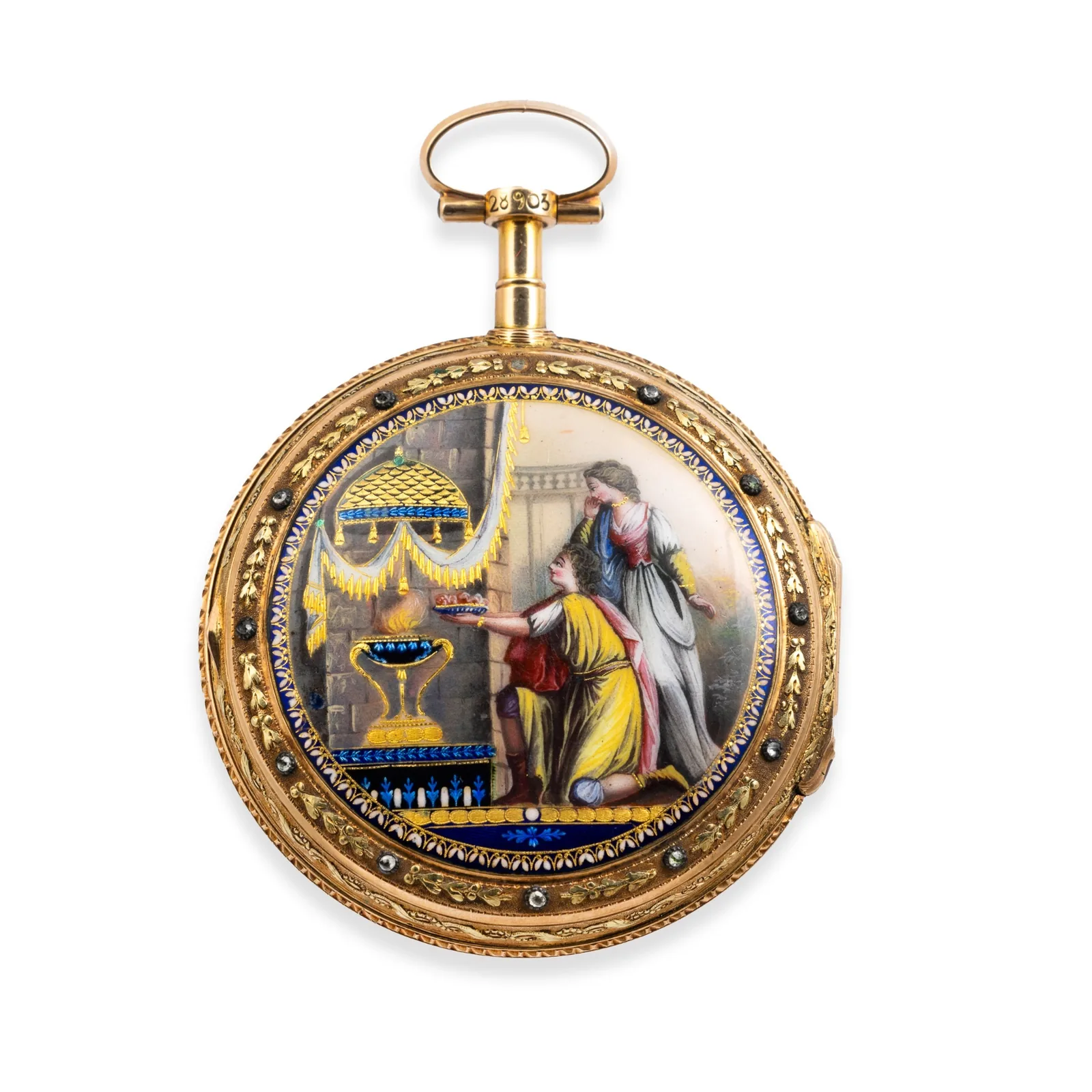 Orologio Smalto Dipinto