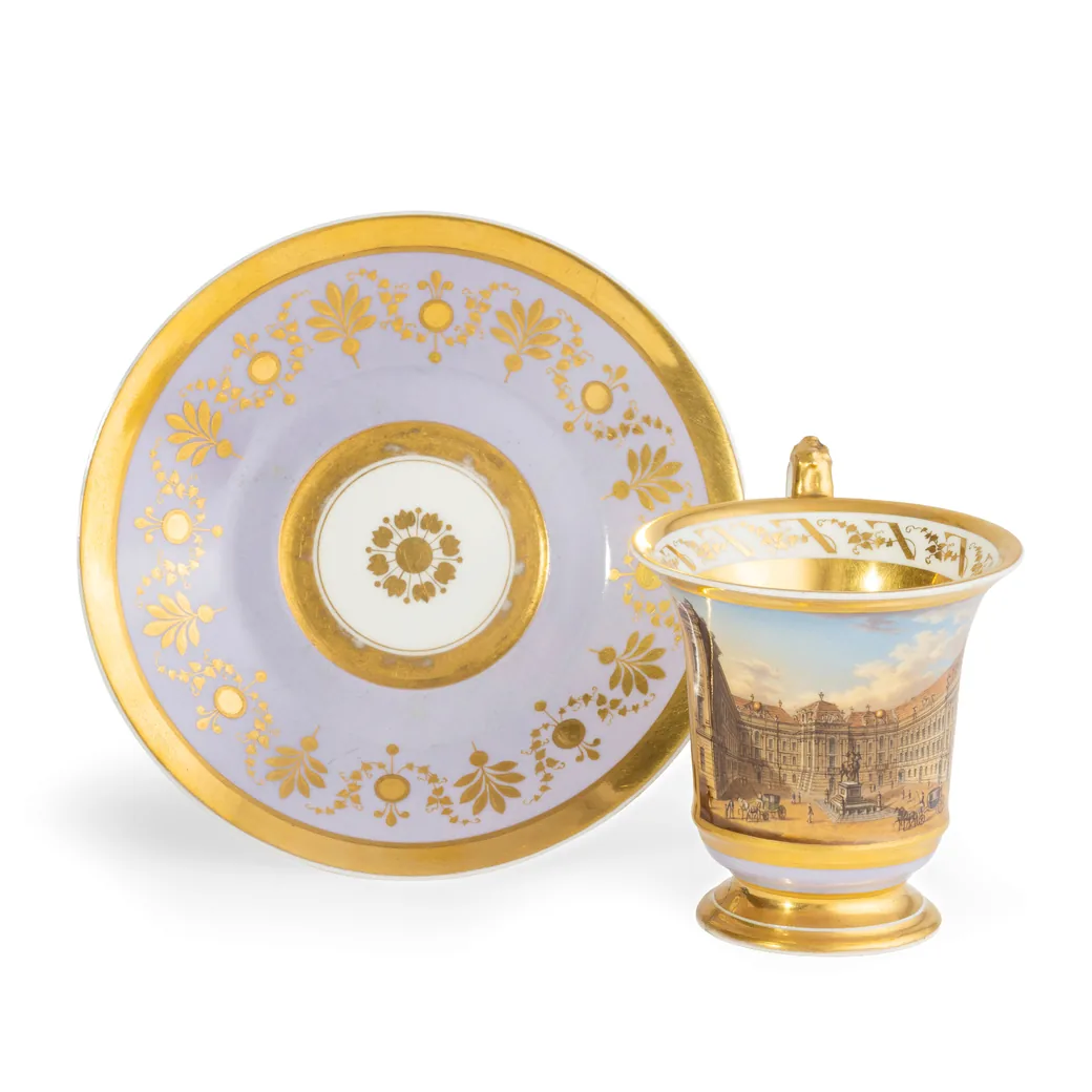 Tazza con Piattino, Manifattura di Vienna